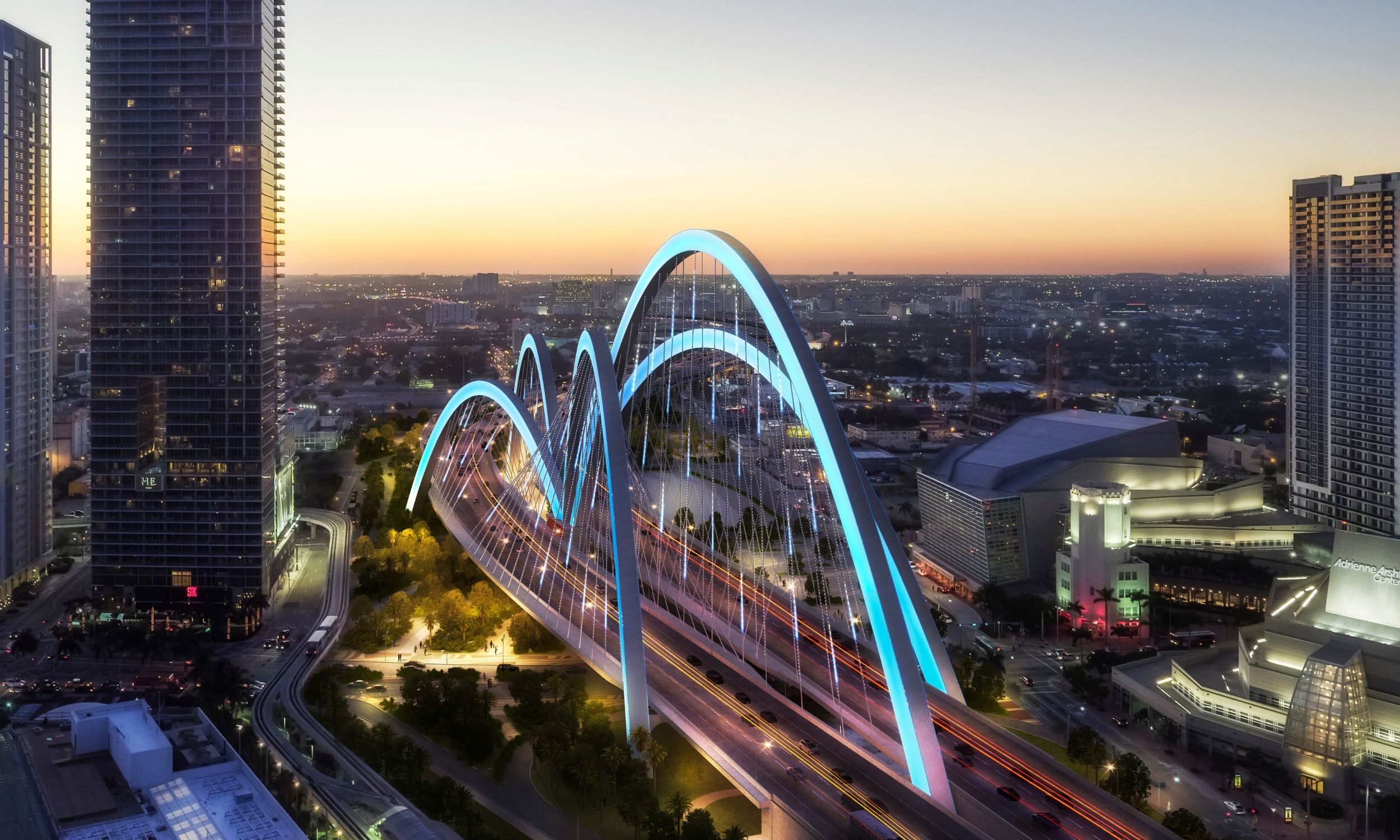 Fountain Bridge Miami by Don MacDonald Architects