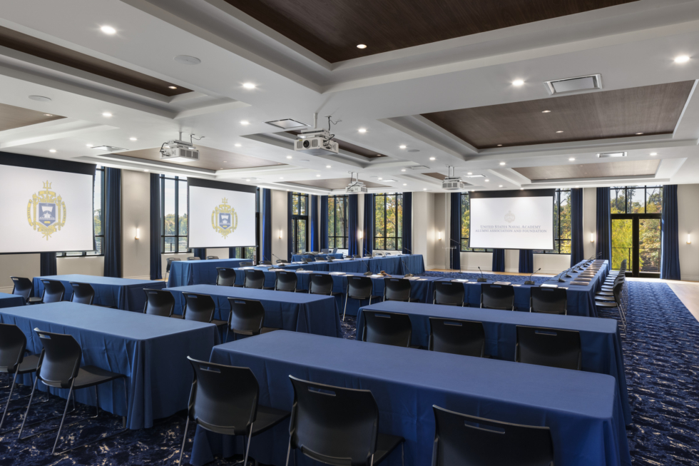 US Naval Academy Fluegel Alumni Center lecture hall in Annapolis, MD