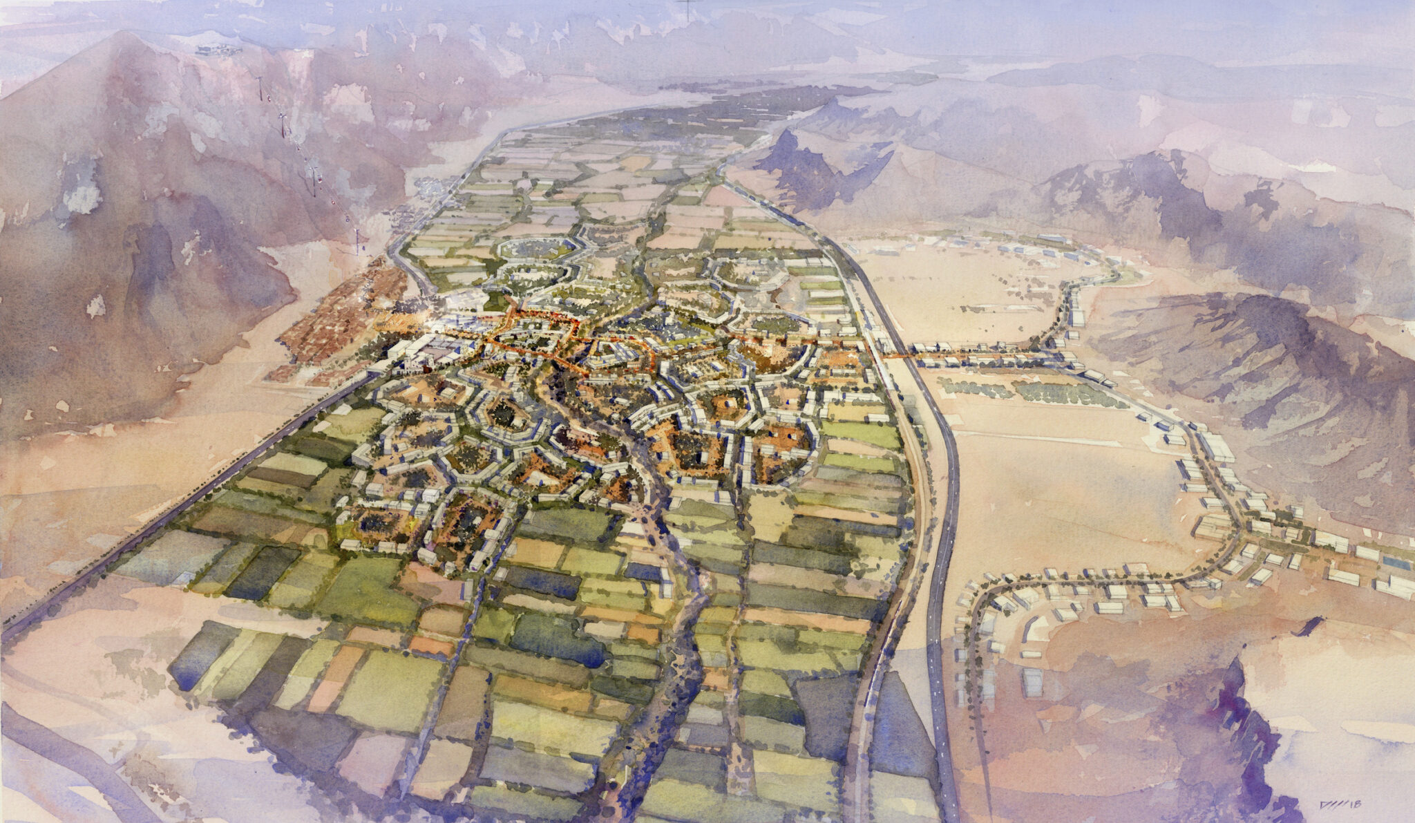 View of Al-Ula Regional Planning: Design Competition - Perkins Eastman