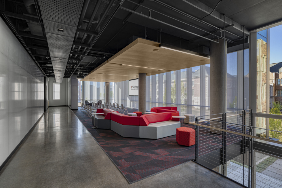 Flexible common space in McKelvey Hall at Washington University in St. Louis, Missouri