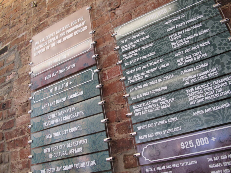 Tenement Museum Signage 2