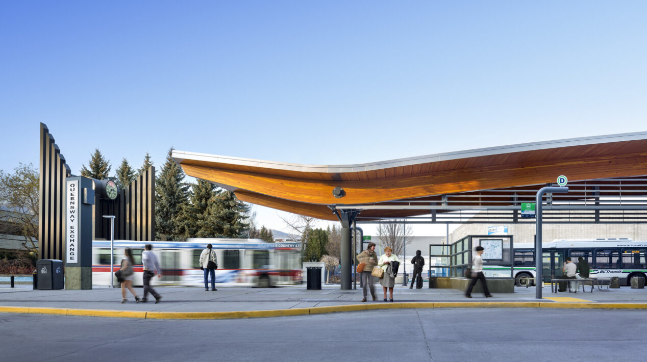 Queensway Transit Exchange in Kelowna, BC