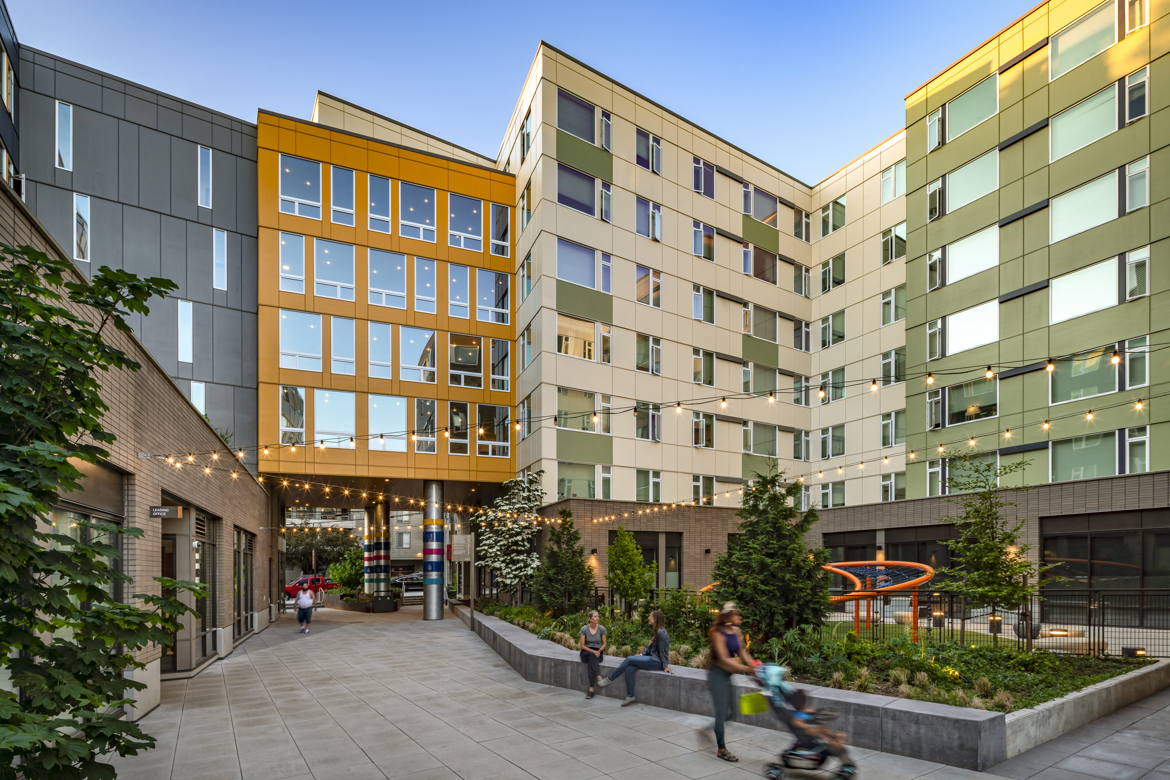 Cedar Crossing affordable housing development exterior in Seattle, WA