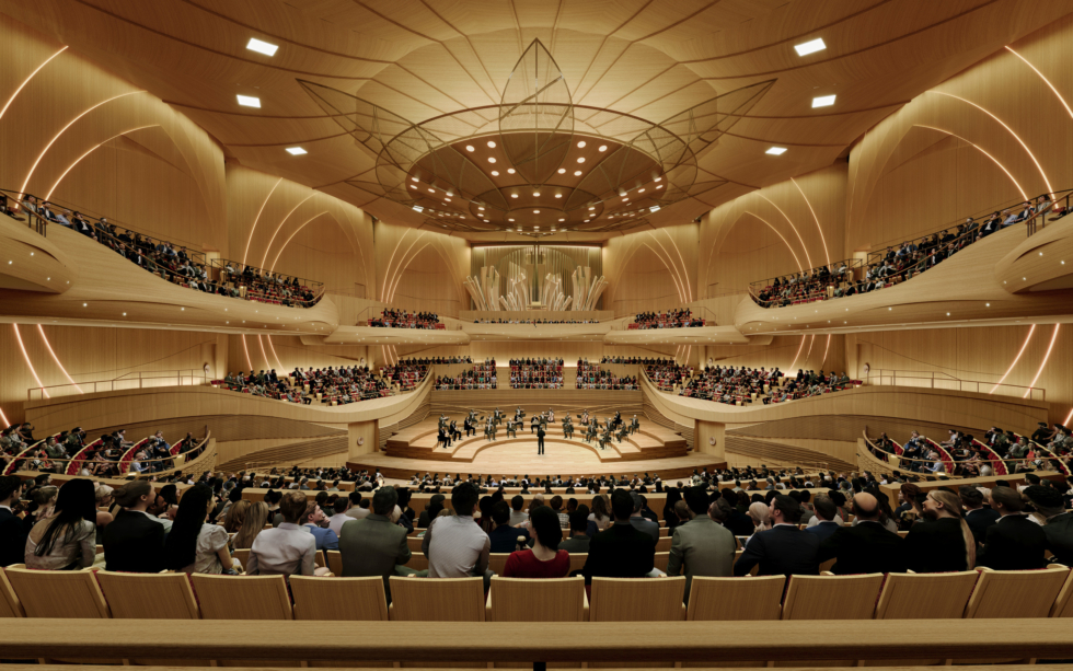 A symphony hall’s organ ‘trumpets’ the regional flora in Wuxi, China 1