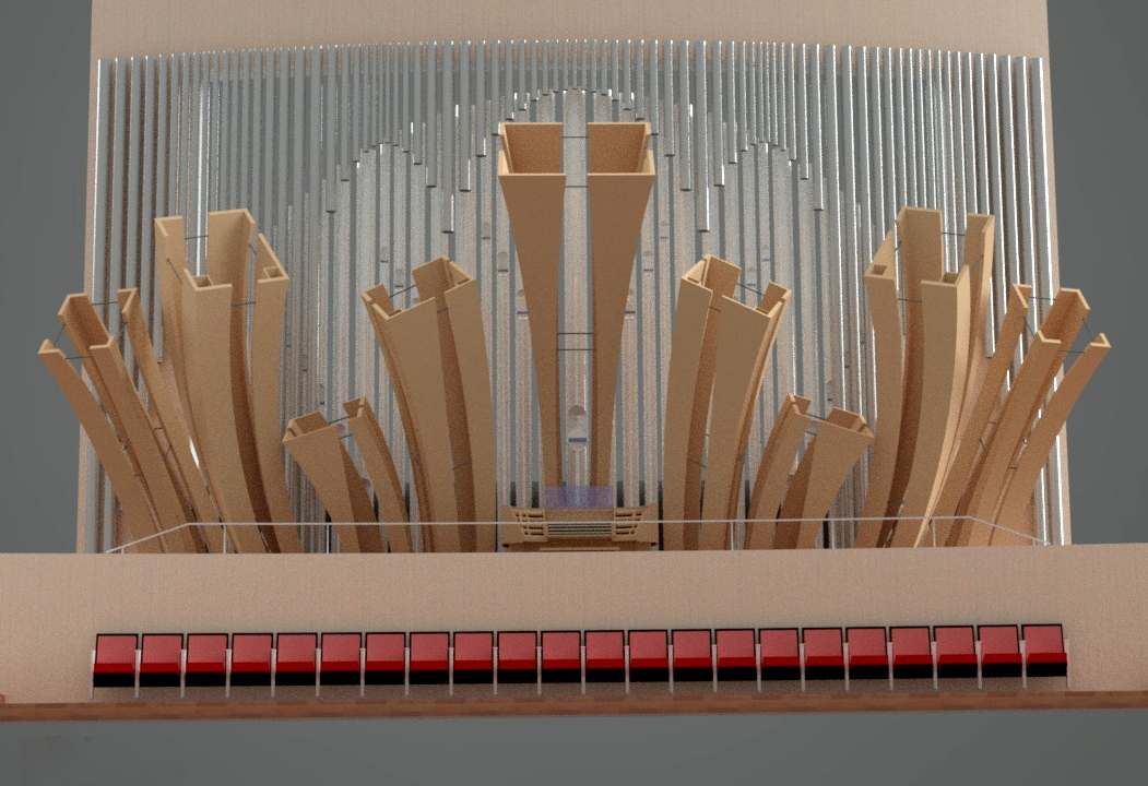 A symphony hall’s organ ‘trumpets’ the regional flora in Wuxi, China 3