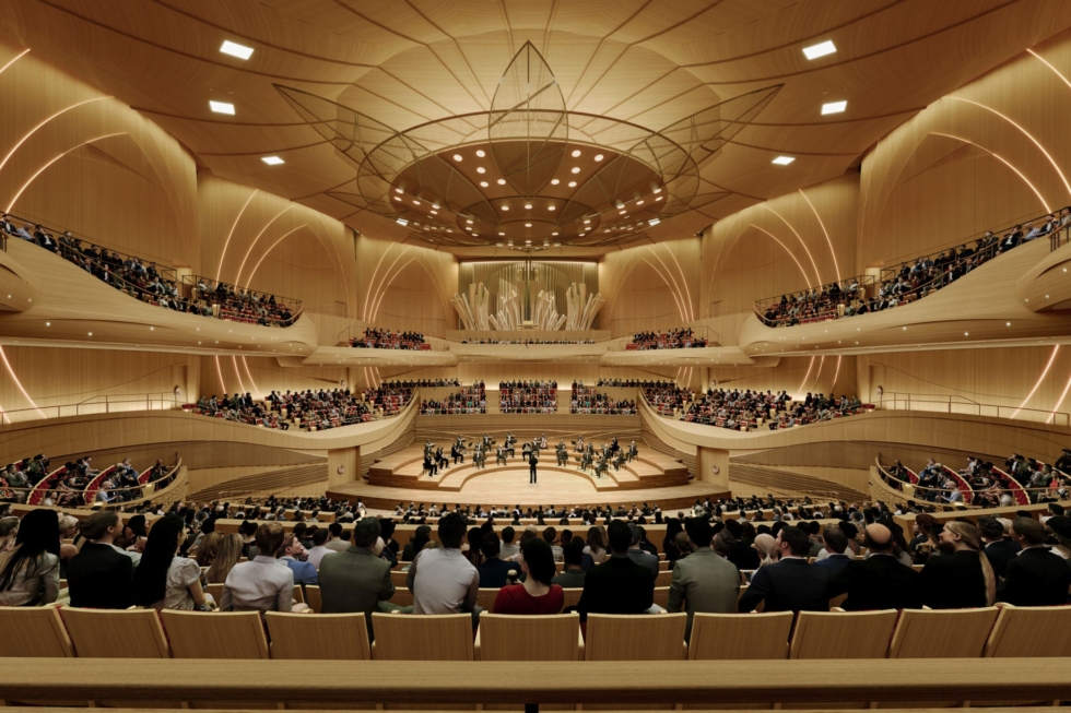 A Symphony Hall’s Organ ‘Trumpets’ the Regional Flora in Wuxi, China 6