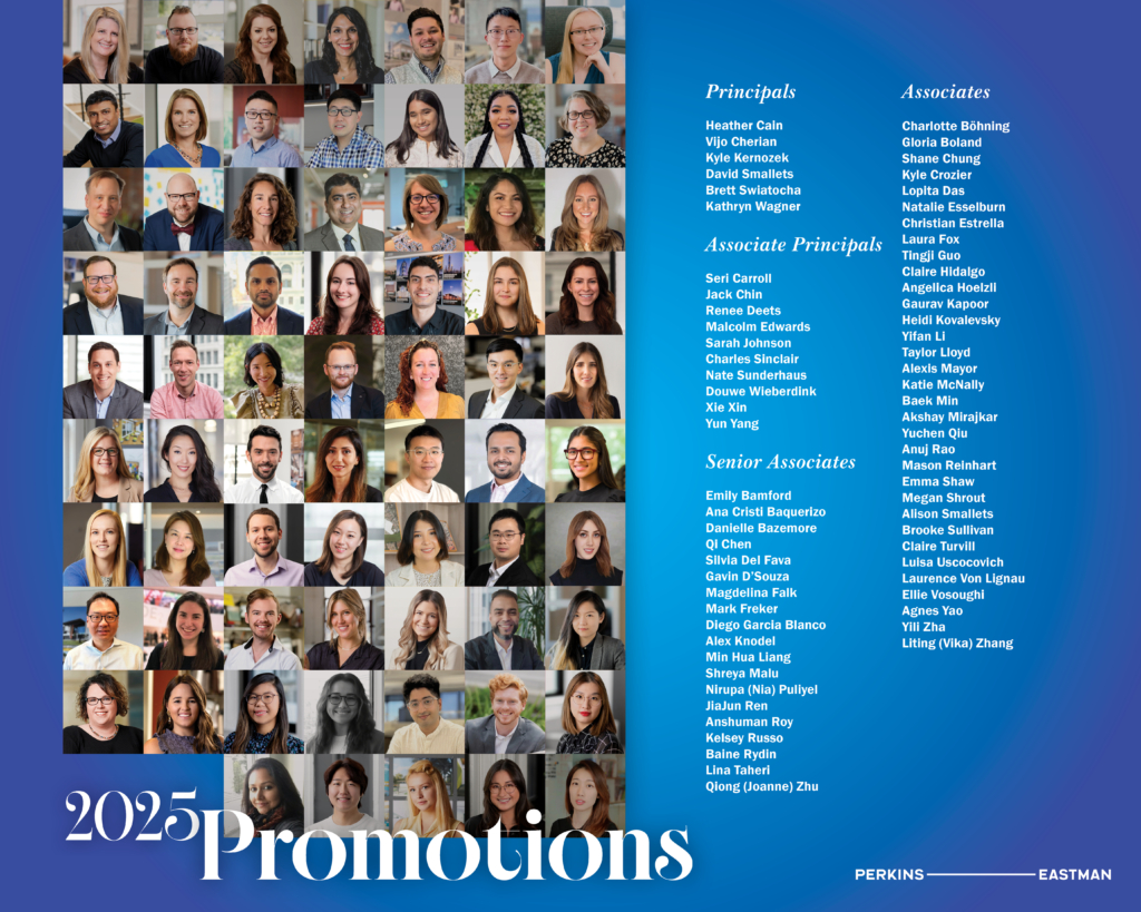 Perkins Eastman Announces 2025 Promotions