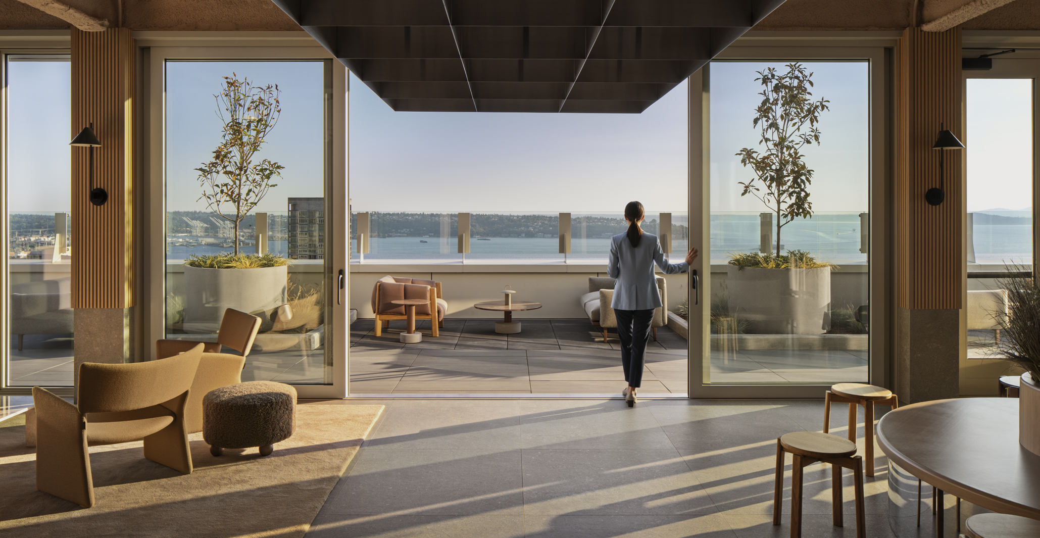 The Kaye rooftop lounge and deck, Seattle, WA