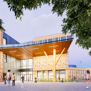 Photo of ABC7 Chicago Features Forrestal Elementary School Ribbon-Cutting