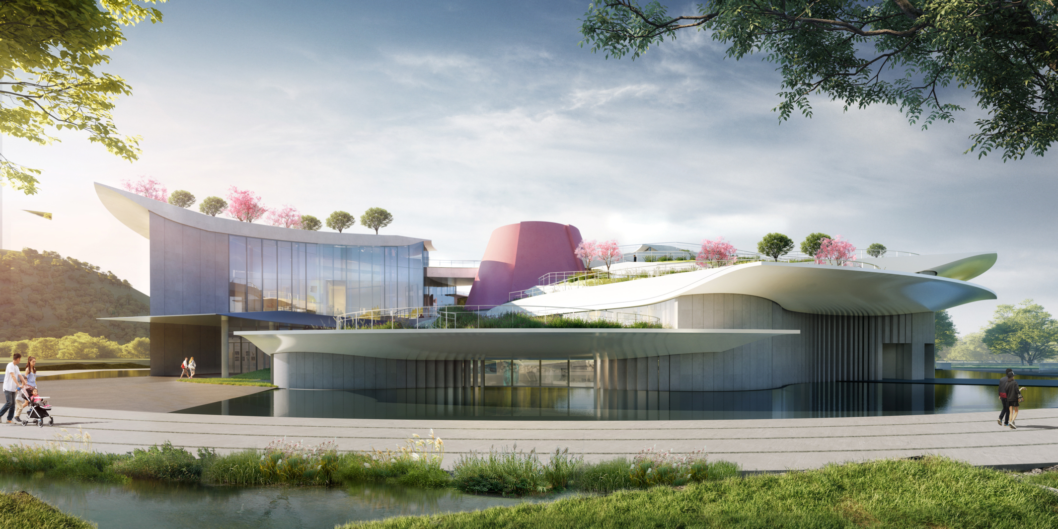 Wuxi Yangshan Peach Museum, side view