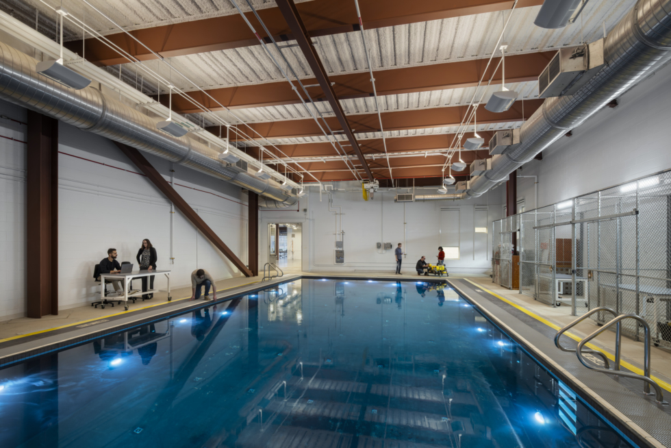 Carnegie Mellon University RIC: Specialized spaces include a tank for underwater robotics testing.