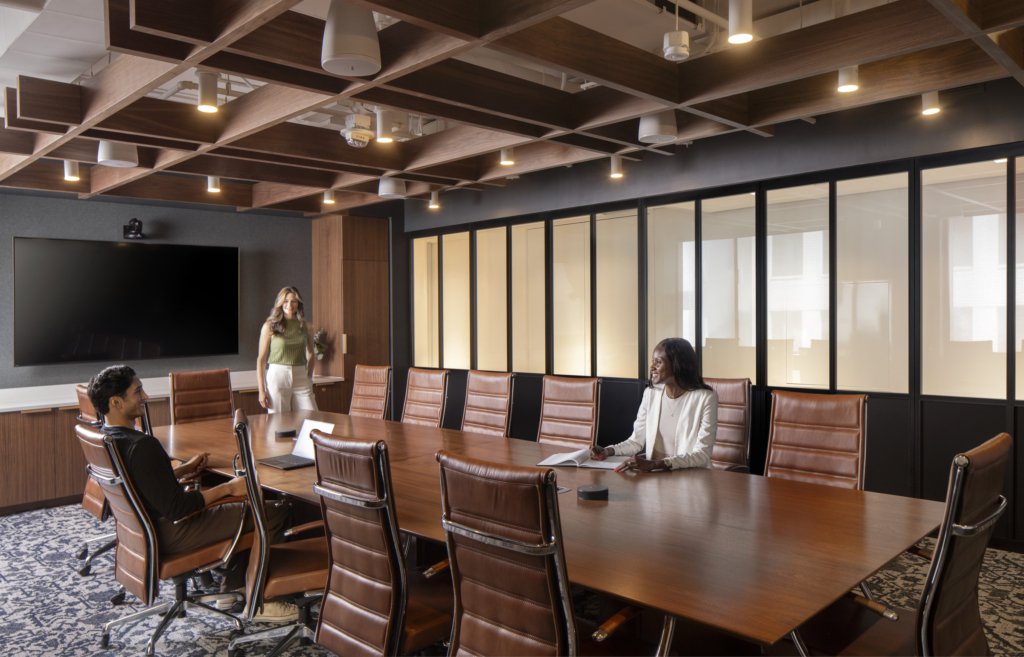 A reservable conference room at 1875 K Street.